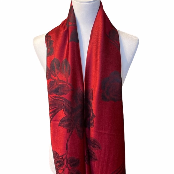 Beautiful Pashmina Silk Scarf/ Shawl NEW - Picture 4 of 8